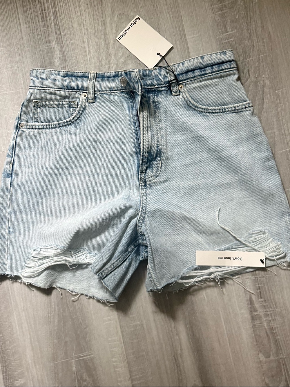 Reformation Saige Denim Shorts